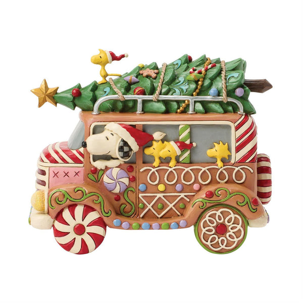 Enesco Peanuts by Jim Shore Peanuts Gingerbread Van Figurine