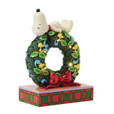 Enesco Peanuts by Jim Shore Snoopy Sleeping on LED Wreath