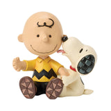 Enesco Peanuts by Jim Shore Charlie Brown with Snoopy Figurine