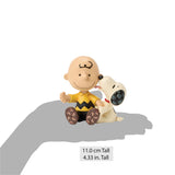 Enesco Peanuts by Jim Shore Charlie Brown with Snoopy Figurine