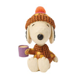 Enesco Peanuts by Jim Shore Snoopy Cozy for Fall with Mug Figurine