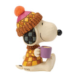 Enesco Peanuts by Jim Shore Snoopy Cozy for Fall with Mug Figurine