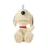 Enesco Peanuts by Jim Shore Snoopy Snowflake on Nose Mini Figurine