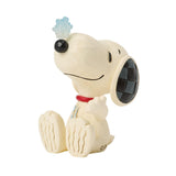 Enesco Peanuts by Jim Shore Snoopy Snowflake on Nose Mini Figurine