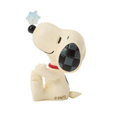 Enesco Peanuts by Jim Shore Snoopy Snowflake on Nose Mini Figurine