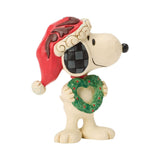 Enesco Peanuts by Jim Shore Snoopy with Heart Wreath Mini Figurine