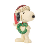 Enesco Peanuts by Jim Shore Snoopy with Heart Wreath Mini Figurine