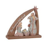 Enesco Foundations Nativity Creche with Star Figurine