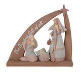 Enesco Foundations Nativity Creche with Star Figurine