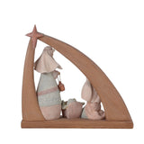 Enesco Foundations Nativity Creche with Star Figurine