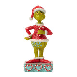Enesco Jim Shore Dr. Seuss Grinch with Broken Candy Cane Figurine