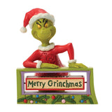 Enesco Jim Shore Dr. Seuss Grinch with Rotating Messages Figurine