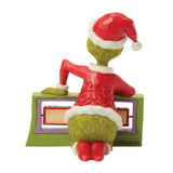 Enesco Jim Shore Dr. Seuss Grinch with Rotating Messages Figurine