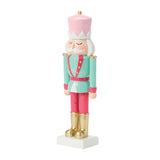Enesco Christmas Pink, White, Mint Soldier Figurine
