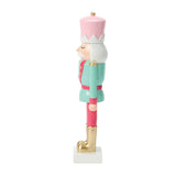 Enesco Christmas Pink, White, Mint Soldier Figurine
