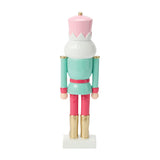 Enesco Christmas Pink, White, Mint Soldier Figurine