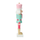 Enesco Christmas Pink, White, Mint Soldier Figurine