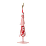 Enesco Pink and Red Christmas Tree Figurine