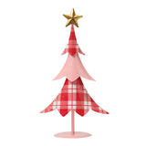 Enesco Pink and Red Christmas Tree Figurine