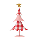 Enesco Pink and Red Christmas Tree Figurine