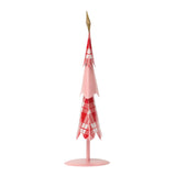 Enesco Pink and Red Christmas Tree Figurine