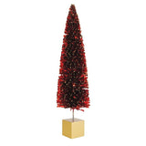 Enesco Christmas Red Sequin Tree Figurine