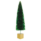 Enesco Christmas Green Sequin Tree Figurine
