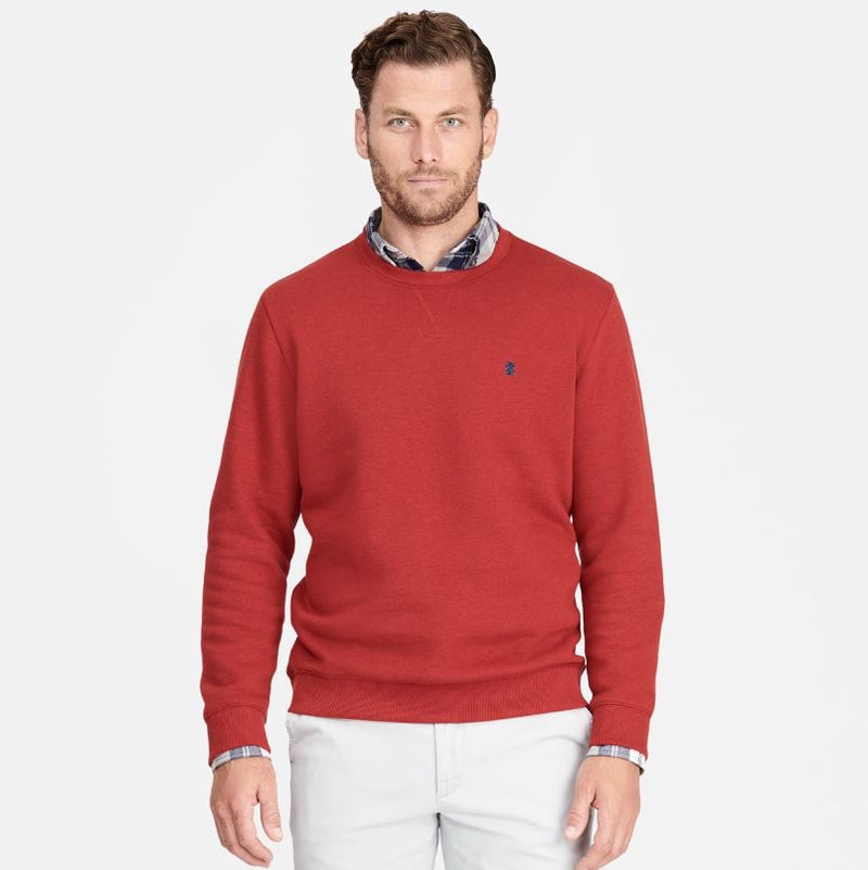 Izod sweatshirt fleece crew neck best sale