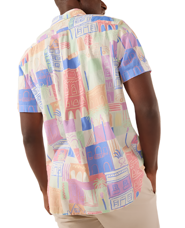 Chubbies Mens The King Street Short Sleeve Button Down Shirt