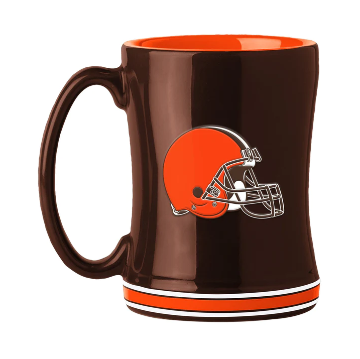 Logo Brands Cleveland Browns Relief Mug - 14 oz.