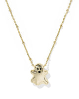 Kendra Scott Reversible Gold Ghost Pendant Necklace