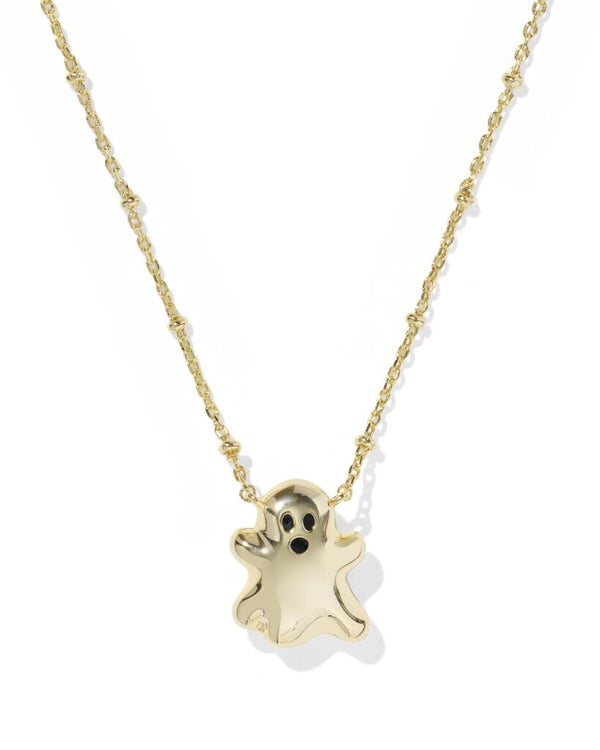 Kendra Scott Reversible Gold Ghost Pendant Necklace