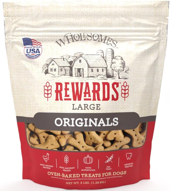 Wholesomes Rewards Large Originals Biscuit Dog Treats - 3 lbs.