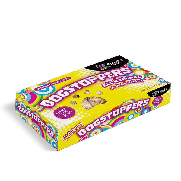 Spunky Pup Dogstoppers Crunchy Biscuit Cheese Dog Treats - 5 oz.