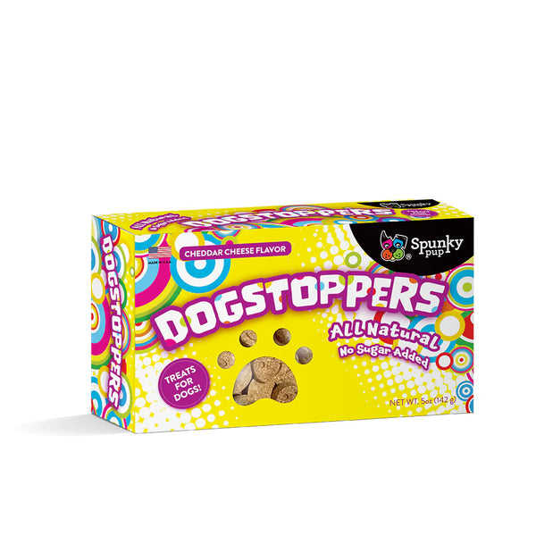 Spunky Pup Dogstoppers Crunchy Biscuit Cheese Dog Treats - 5 oz.