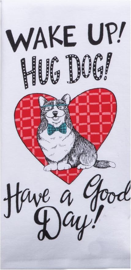 Kay Dee Designs Pet Lovers Only Wake Up Kitchen Towel