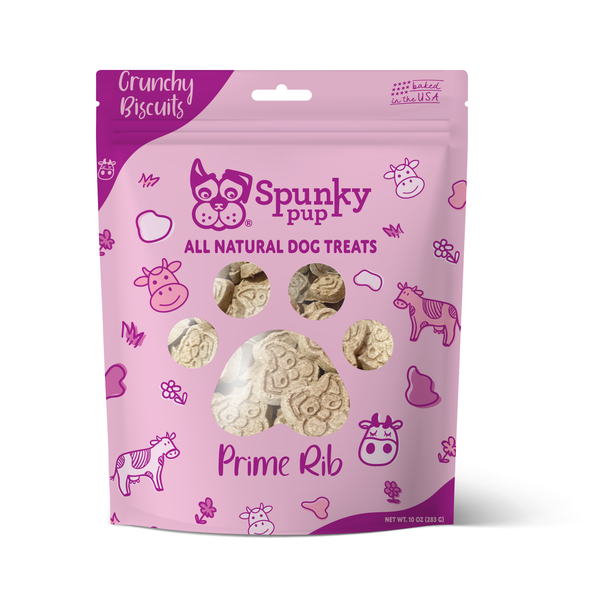 Spunky Pup Prime Rib All Natural Biscuits - 10 oz.