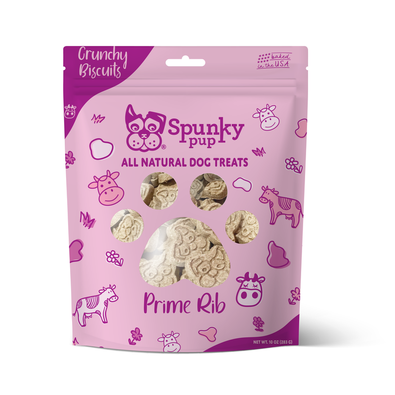 Spunky Pup Prime Rib All Natural Biscuits - 10 oz.