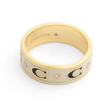 COACH Repeated C Enamel Band Ring - Size 7