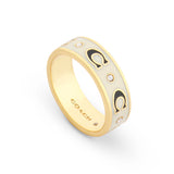 COACH Repeated C Enamel Band Ring - Size 7