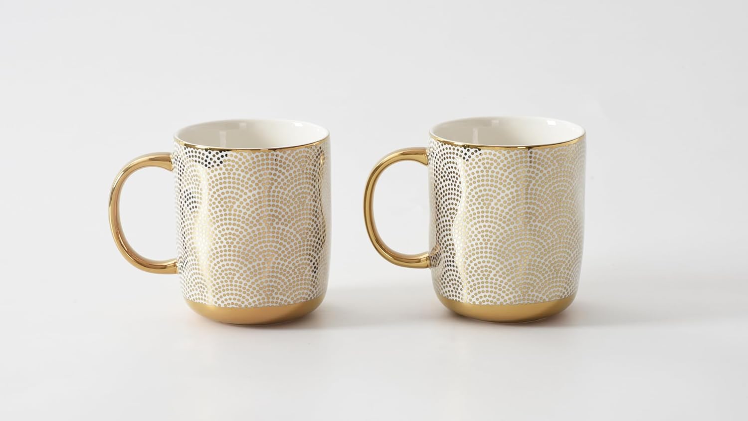 Pampa Bay Porcelain with Gold Detail Dotted Mugs