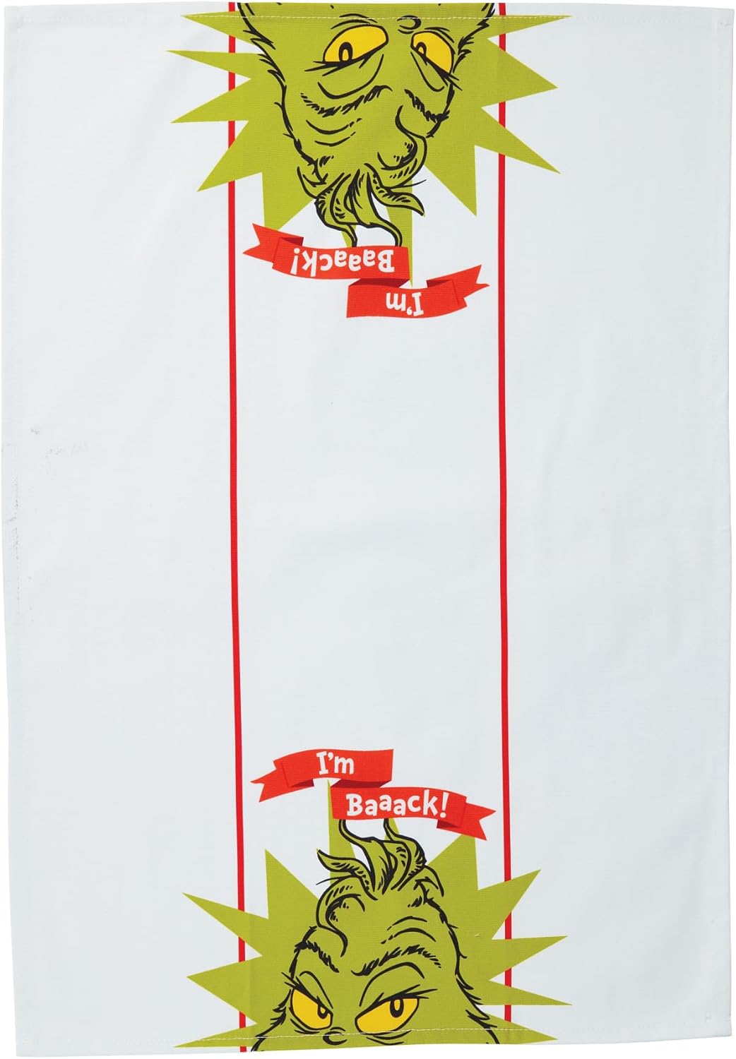 Enesco The Grinch I'm Back Tea Towel Dish Cloth