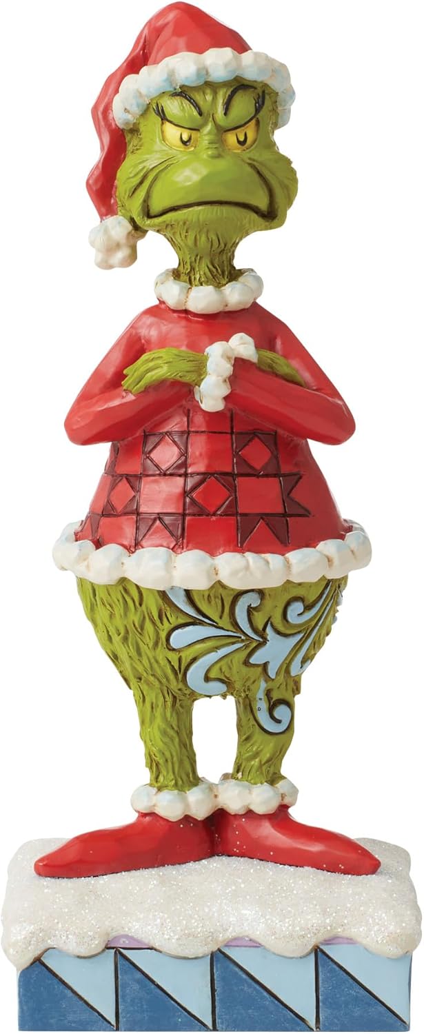 Enesco Jim Shore Grinch by Mean Santa Grinch Stole Christmas Figurine