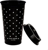 Kate Spade Dots & Stripes Reusable Travel Tumbler Set - 4-Piece