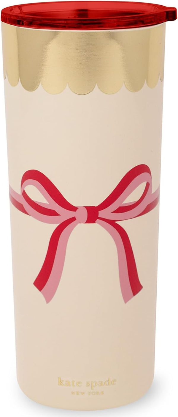 Kate Spade Candy Bow Stainless Steel 24 oz. Tumbler