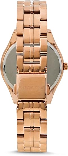 Michael Kors Lauryn Stainless Steel Rose Gold-Tone Bracelet Watch