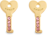 Coach Pavé Key Stud Earrings