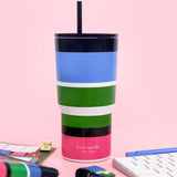 Kate Spade Sunny Day Stripe Stainless Steel 20 Oz. Tumbler