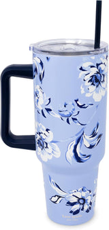Kate Spade Floral Toile 40oz Stainless Steel Mug With Handle