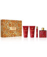 Versace Mens Eros Flame Eau de Parfum Gift Set - 4-Piece